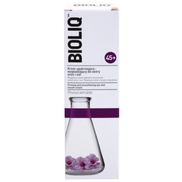 Preţ Bioliq 45+ Crema fermitate pentru riduri adanci din jurul ochilor si a buzelor (Prunus Serrulata) 15 ml