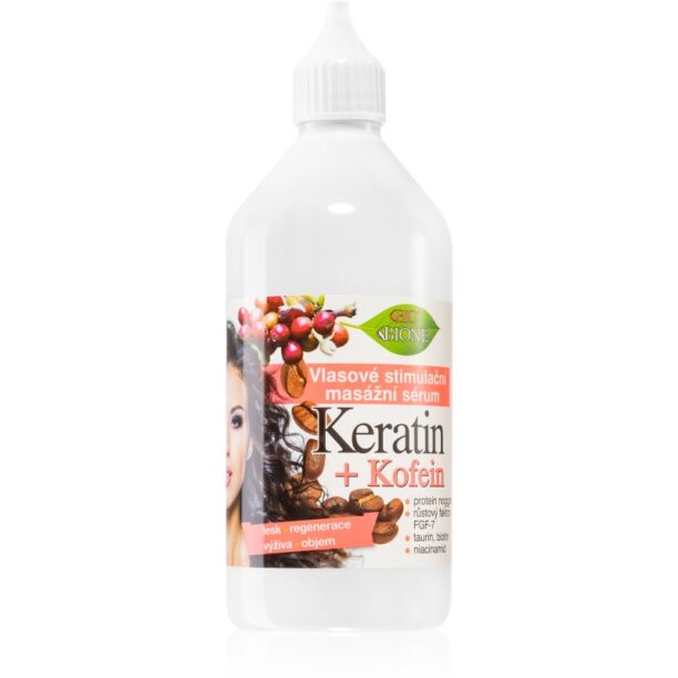 Bione Cosmetics Keratin + Kofein ser pentru întărirea și creșterea părului 215 ml preţ