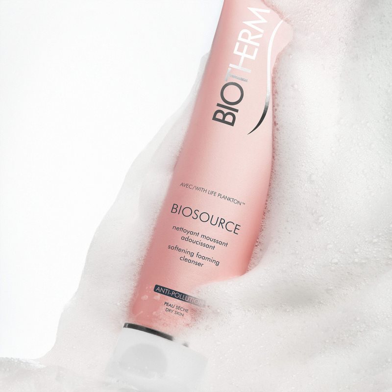 Biotherm Biosource crema de curatare sub forma de spuma pentru tenul uscat 150 ml preţ