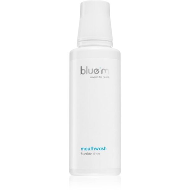 Blue M Oxygen for Health Fluoride Free apă de gură fara flor 250 ml