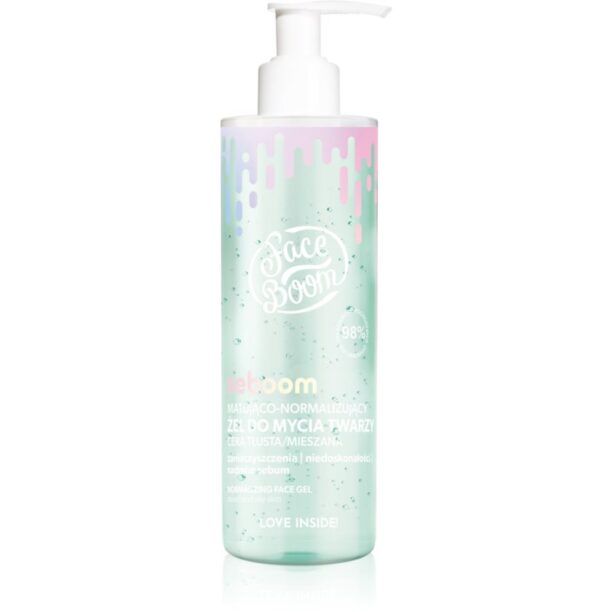 BodyBoom FaceBoom Seboom gel matifiant de curatare pentru piele mixta spre grasa 200 ml preţ