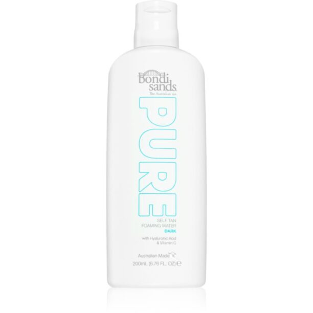 Bondi Sands Pure Self Tan Foaming Water Dark spuma autobronzanta cu efect de hidratare 200 ml