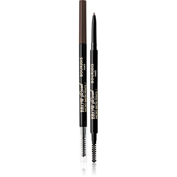 Bourjois Brow Reveal creion sprâncene precise cu pensula culoare 003 Dark Brown 0