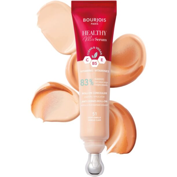 Preţ Bourjois Healthy Mix Serum hidratant anticearcan pentru fata si zona ochilor culoare 51 Light Vanilla 13 ml