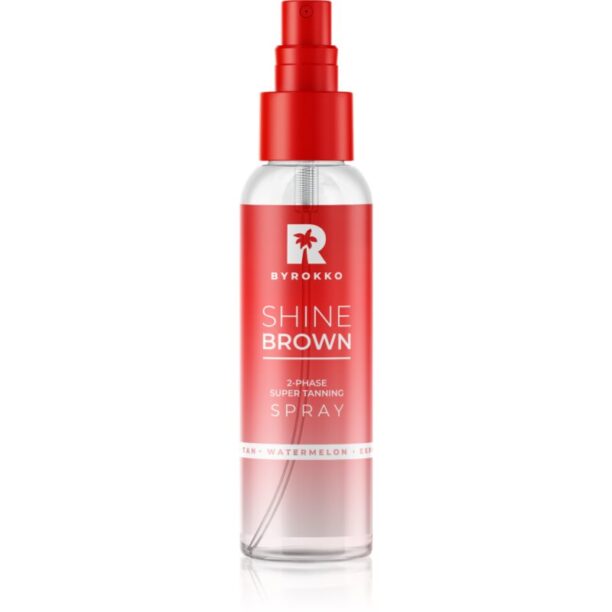 ByRokko Shine Brown Watermelon agent pentru accelerarea și prelungirea bronzării Spray 104 ml preţ