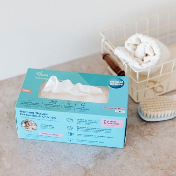 Cumpăra Canpol babies Bamboo Tissues Postpartum Pads șervețele din bambus 100 buc