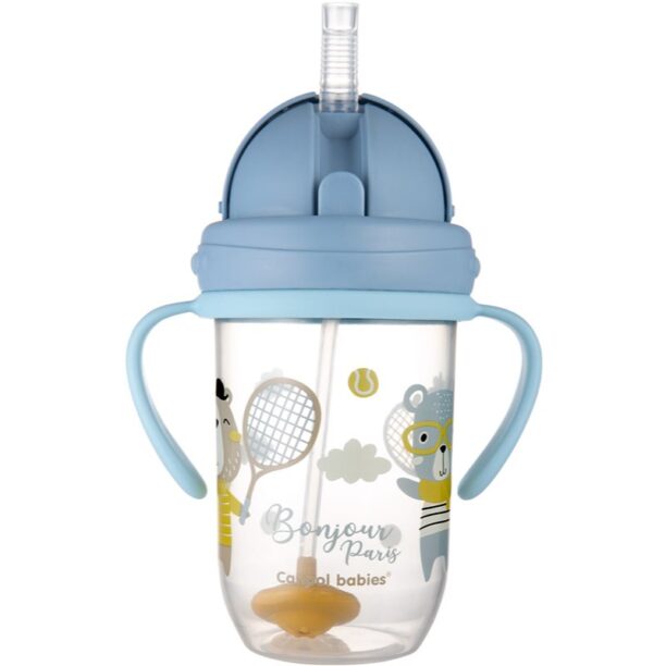 Cumpăra Canpol babies Bonjour Paris Cup ceasca cu pai Blue 270 ml