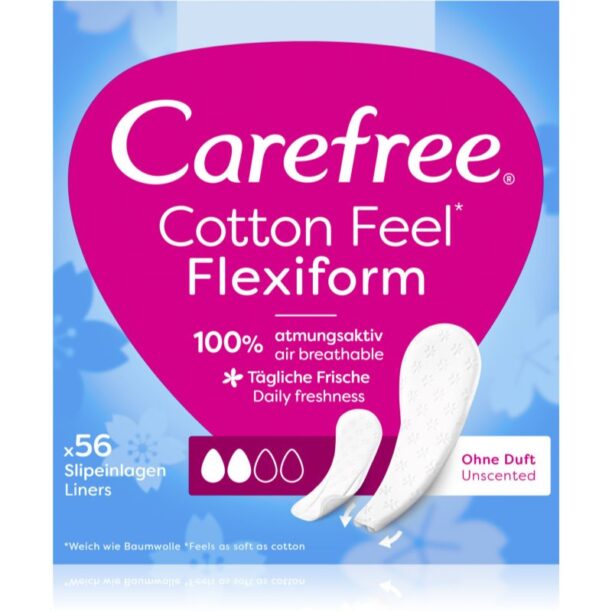 Carefree Cotton Flexiform absorbante fara parfum 56 buc preţ