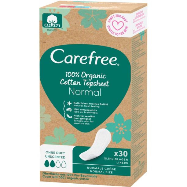 Carefree Organic Cotton Normal absorbante 30 buc preţ