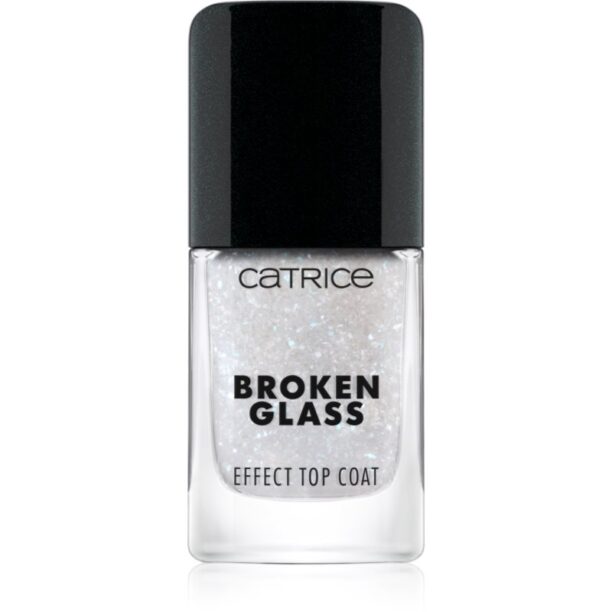 Catrice Broken Glass Effect Top Coat lac de unghii/parte sus cu particule stralucitoare culoare 050 Sparkling Reflection 10.5 ml preţ