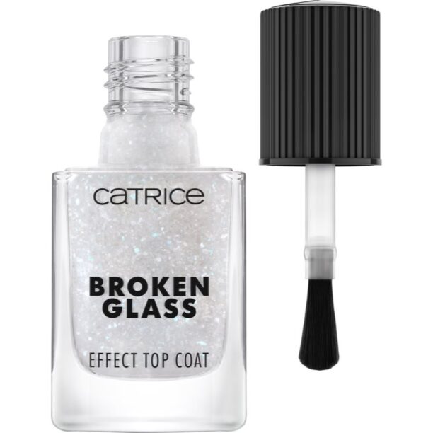 Cumpăra Catrice Broken Glass Effect Top Coat lac de unghii/parte sus cu particule stralucitoare culoare 050 Sparkling Reflection 10.5 ml