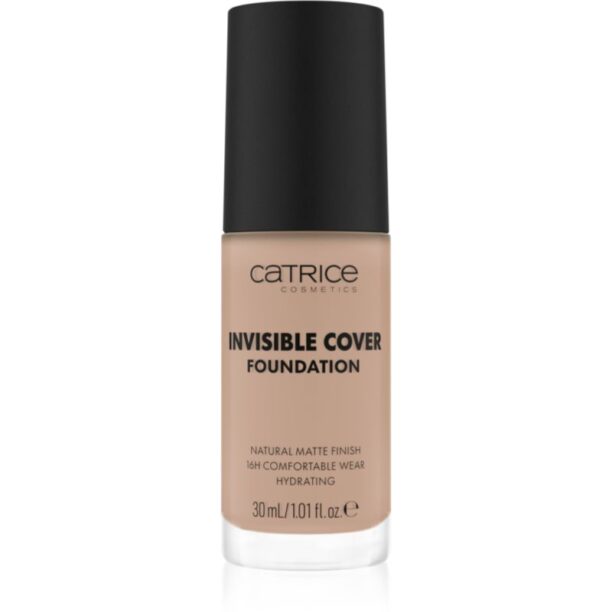 Catrice Invisible Cover Foundation makeup lichid cu efect matifiant culoare 020N 30 ml preţ