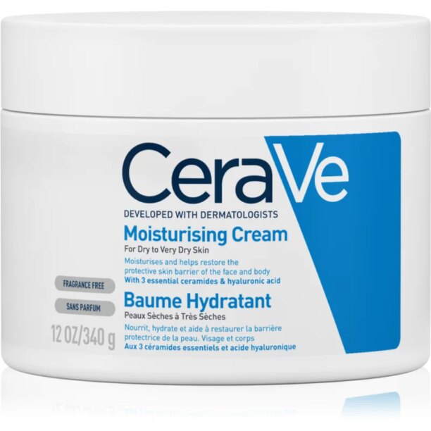 CeraVe Moisturizers Crema hidratanta pentru fata si corp pentru pielea uscata sau foarte uscata 340 g preţ