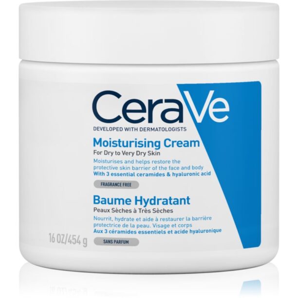 CeraVe Moisturizers Crema hidratanta pentru fata si corp pentru pielea uscata sau foarte uscata 454 g preţ