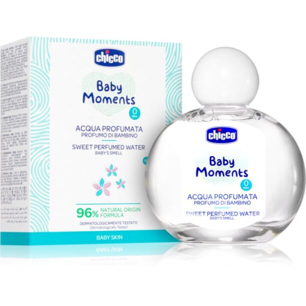 Chicco Baby Moments Sweet Perfumed Water Eau de Parfum pentru nou-nascuti si copii 100 ml preţ