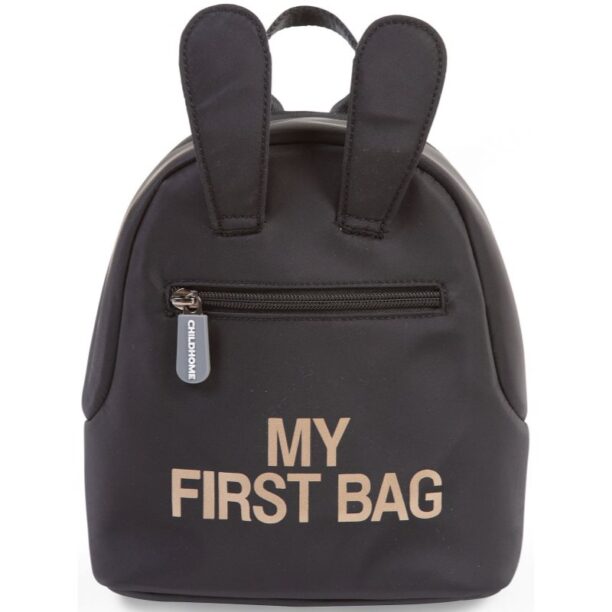 Childhome My First Bag Black rucsac pentru copii 20x8x24 cm