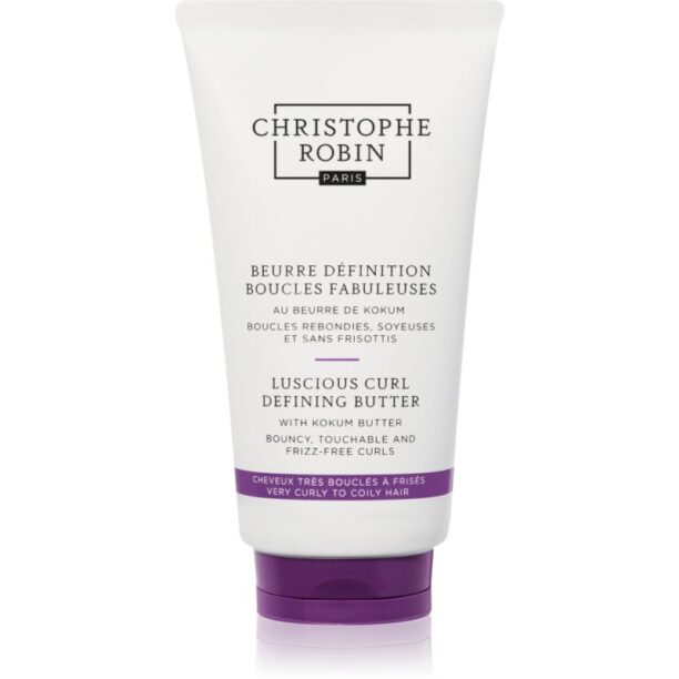 Christophe Robin Luscious Curl Defining Butter with Kokum Butter unt de modelare pentru par ondulat si cret 150 ml preţ