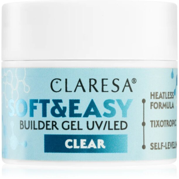 Claresa Soft&Easy Builder Gel gel de bază pentru unghii culoare Clear 12 g preţ