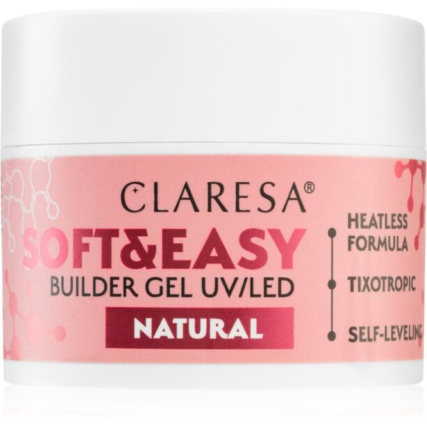 Claresa Soft&Easy Builder Gel gel de bază pentru unghii culoare Natural 45 g preţ