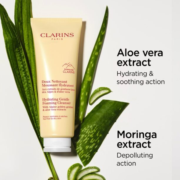 Preţ Clarins Cleansing Hydrating Gentle Foaming Cleanser spuma de curatat cu efect de hidratare 125 ml