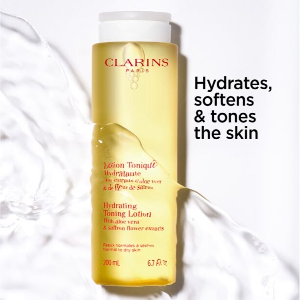 Original Clarins Cleansing Hydrating Toning Lotion tonic hidratant pentru ten normal spre uscat 200 ml