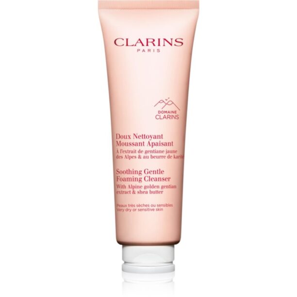 Clarins Cleansing Soothing Gentle Foaming Cleanser spuma delicata pentru fata cu efect calmant 125 ml preţ