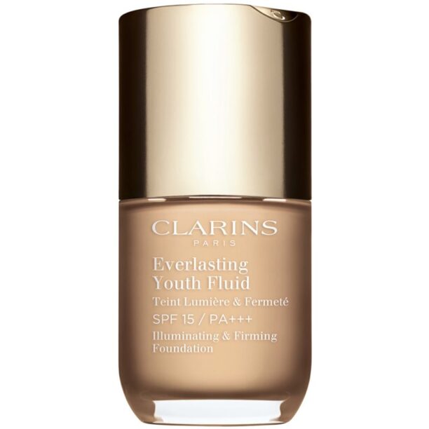 Clarins Everlasting Youth Fluid Foundation make-up pentru luminozitate SPF 15 culoare 105.5 Flesh 30 ml preţ