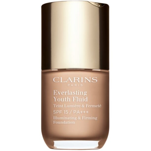 Clarins Everlasting Youth Fluid Foundation make-up pentru luminozitate SPF 15 culoare 107 Beige 30 ml