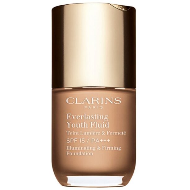 Clarins Everlasting Youth Fluid Foundation make-up pentru luminozitate SPF 15 culoare 110 Honey 30 ml