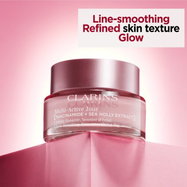 Original Clarins Multi-Active Day Cream Dry Skin cremă pentru netezirea și strălucirea pielii pentru tenul uscat 50 ml