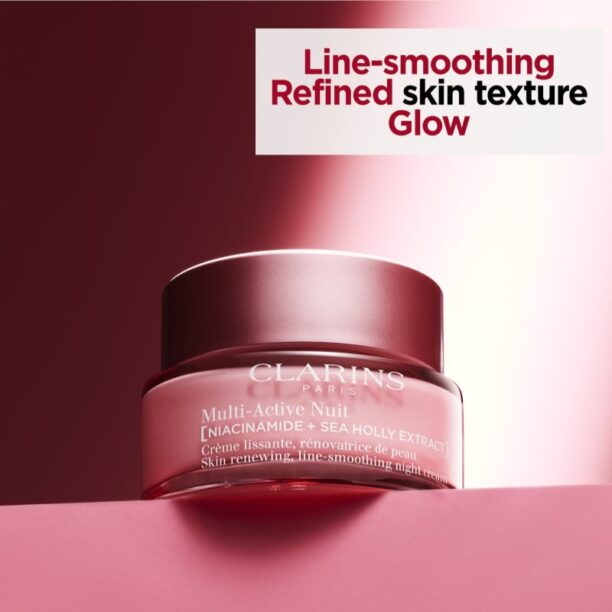 Original Clarins Multi-Active Night Cream All Skin Types cremă de noapte anti-îmbătrânire pentru toate tipurile de ten 50 ml