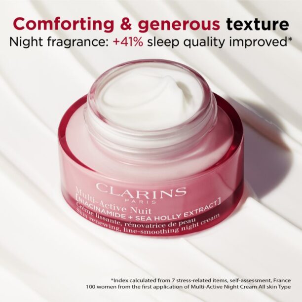 Cumpăra Clarins Multi-Active Night Cream Dry Skin cremă de noapte anti-îmbătrânire pentru piele uscata 50 ml