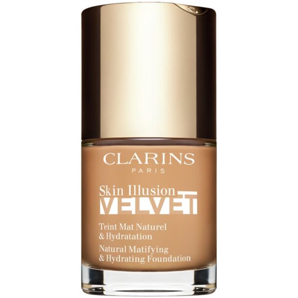 Clarins Skin Illusion Velvet machiaj lichid cu un finisaj mat cu efect de nutritiv culoare 111N 30 ml preţ