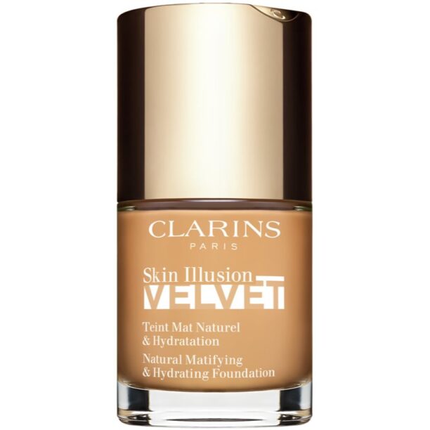 Clarins Skin Illusion Velvet machiaj lichid cu un finisaj mat cu efect de nutritiv culoare 112.3N 30 ml preţ