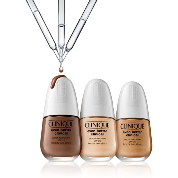 Original Clinique Even Better Clinical Serum Foundation SPF 20 machiaj de îngrijire SPF 20 culoare 124 Sienna 30 ml