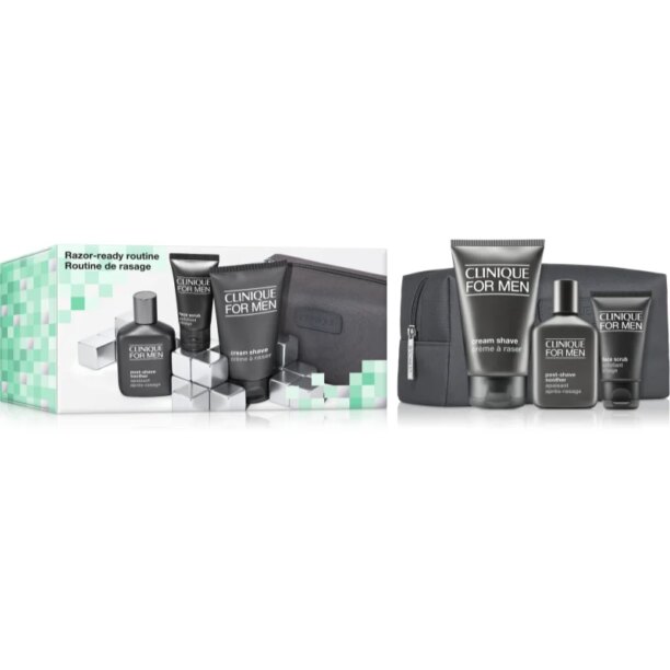 Clinique For Men™ Razor-ready Routine set cadou pentru ras si curatarea pielii pentru bărbați