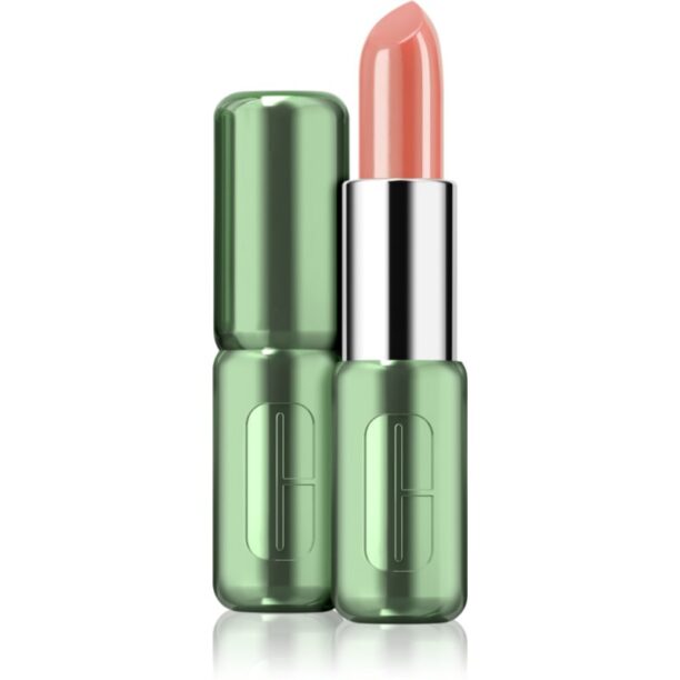 Clinique Pop™ Longwear Lipstick Shine ruj strălucitor culoare Nude Pop 3.9 g