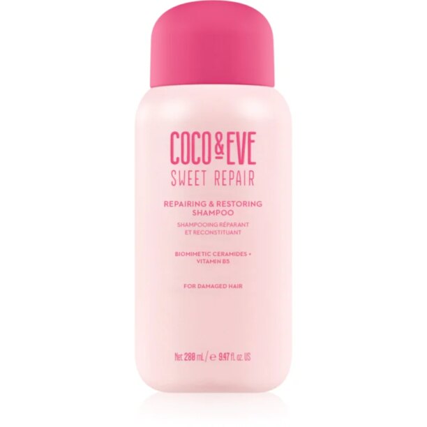 Coco & Eve Sweet Repair Repairing & Restoring Shampoo șampon intens cu efect de regenerare pentru par deteriorat si vopsit 280 ml preţ