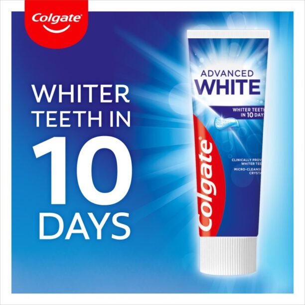 Cumpăra Colgate Advanced White Pasta de albire a dintilor impotriva petelor de pe smaltul dintilor. 75 ml