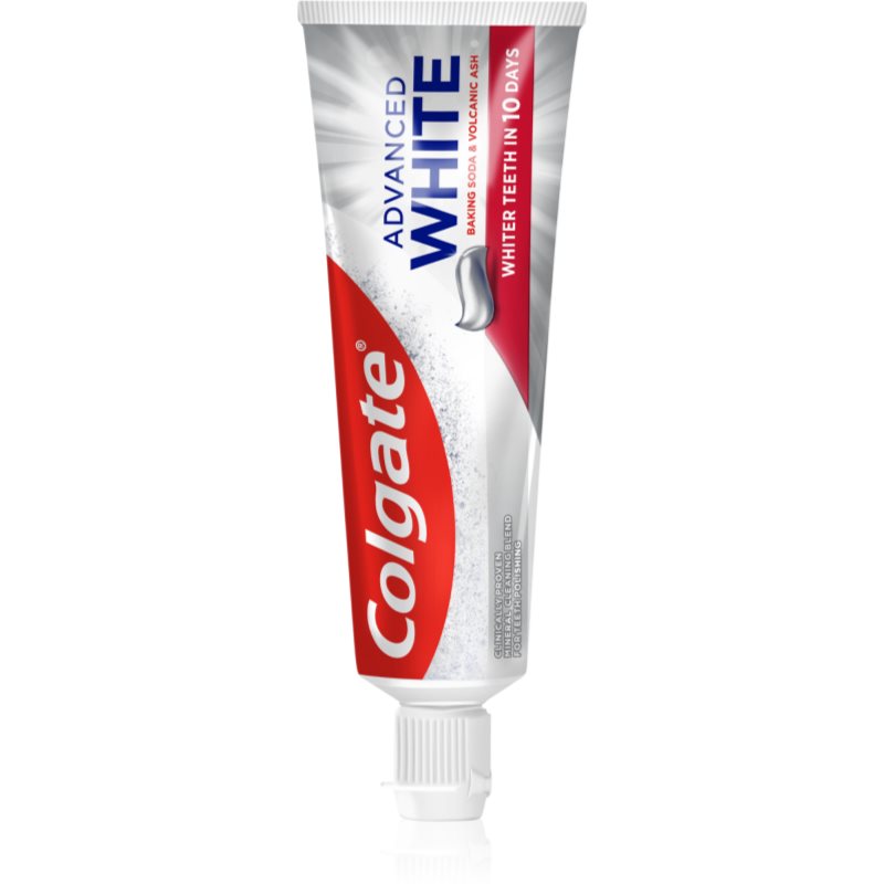 Colgate Advanced White Volcanic Ash and Baking Soda pastă de dinți naturală 75 preţ