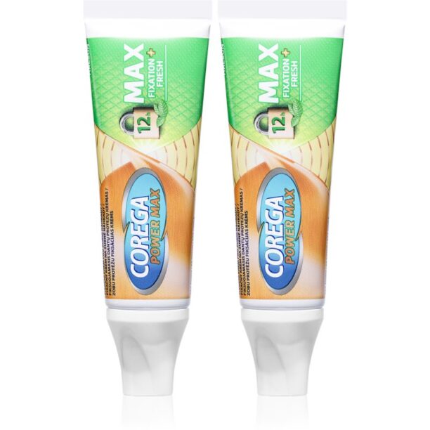 Corega Powermax Fixation Fresh gel fixare pentru dinti 2x40 g