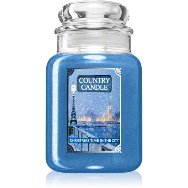 Country Candle Christmas Time In The City lumânare parfumată 680 g