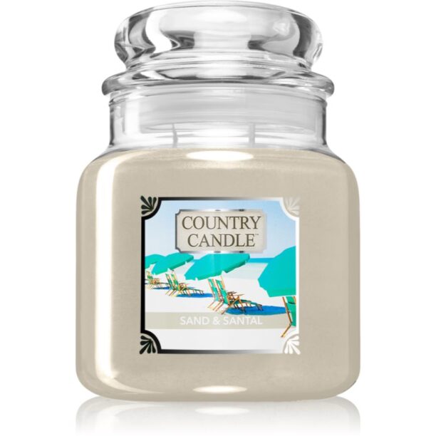 Country Candle Sand & Santal lumânare parfumată 510 g