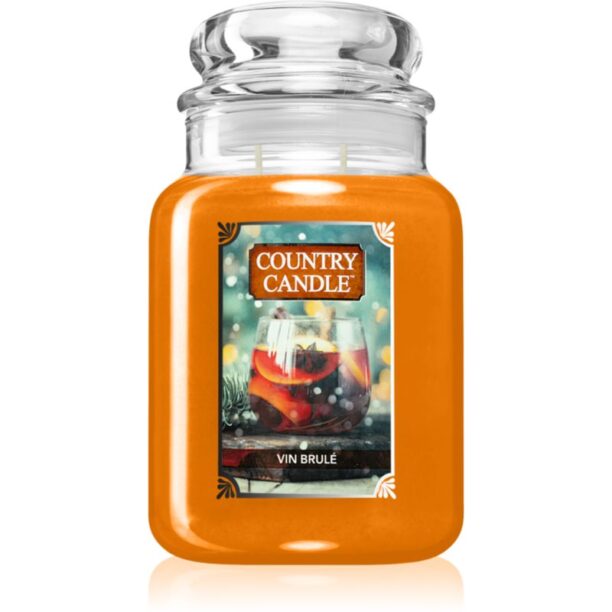 Country Candle Vin Brulé lumânare parfumată 680 g