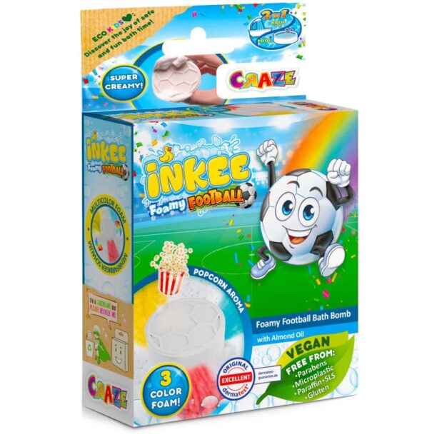 Craze INKEE Foamy Football bombă de baie pentru copii 1 buc preţ