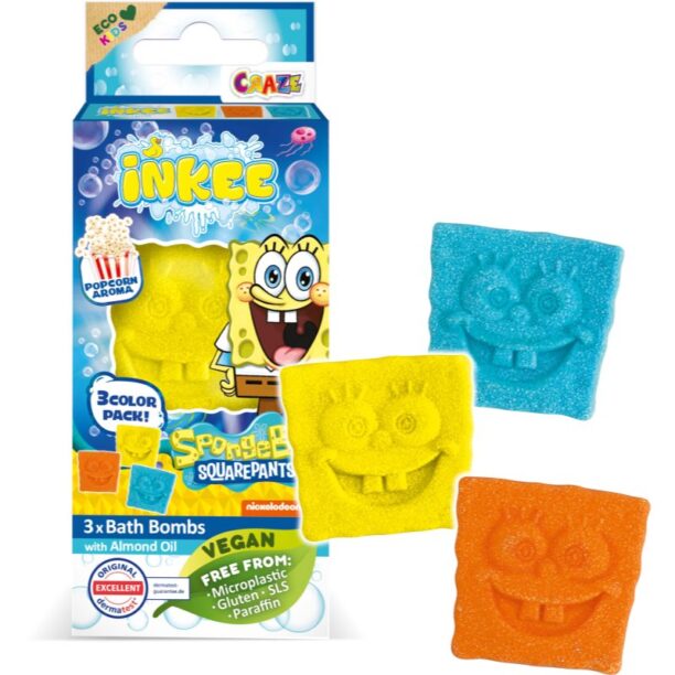 Craze INKEE SpongeBob bombă de baie pentru copii 3x15 g preţ