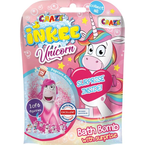 Craze INKEE Unicorn bombă de baie pentru copii 1 buc preţ