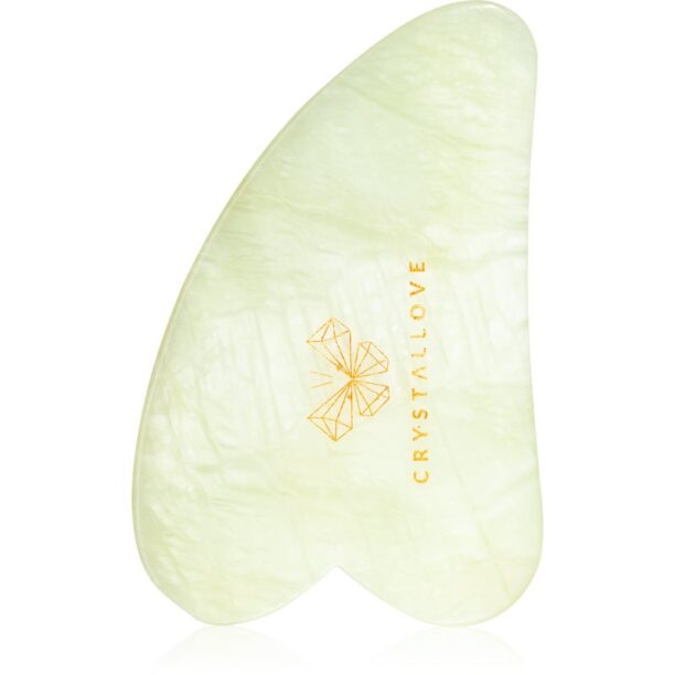 Crystallove Jade Gua Sha accesoriu de masaj 1 buc