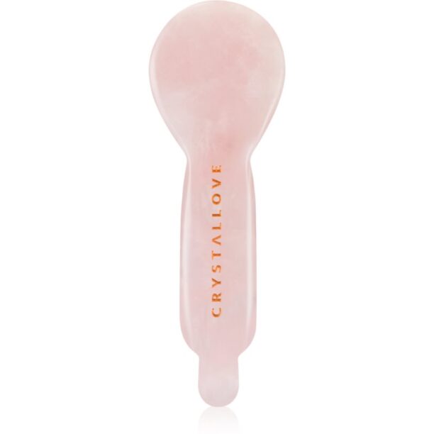 Crystallove Rose Quartz Spoon Eye Gua Sha accesoriu de masaj pentru zona ochilor 1 buc preţ