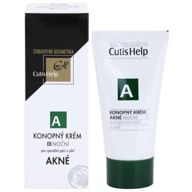 Preţ CutisHelp Health Care A - Acne crema de noapte de canepa pentru ten acneic 30 ml